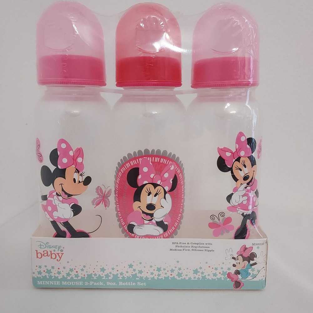 Disney Baby Minnie Mouse 3pk 9oz bottle set
